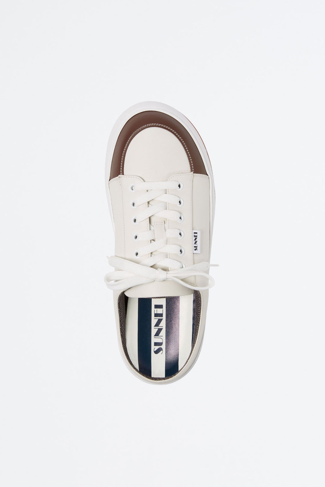 WHITE & BROWN DREAMY SABOT - 2