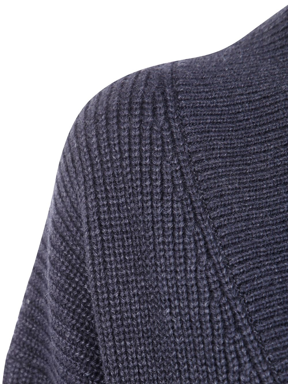 ribbed wool long sweater - 3