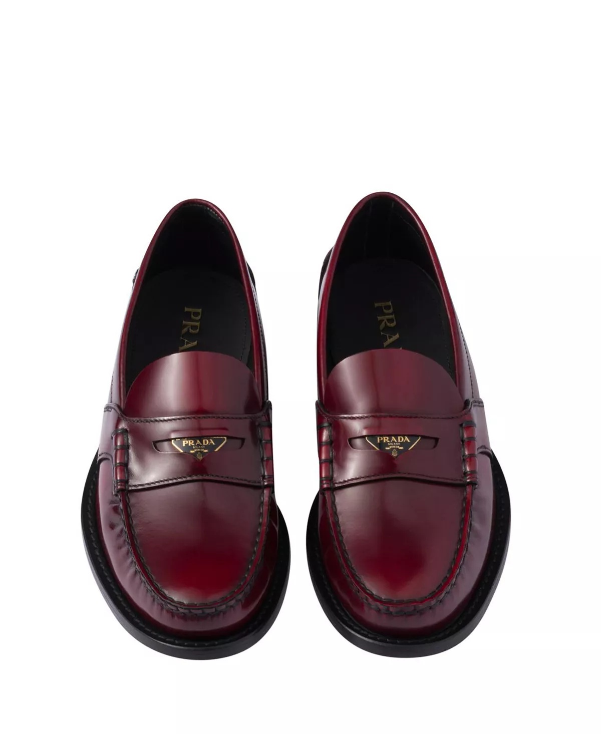 Women's Brushed Leather Loafers - 3