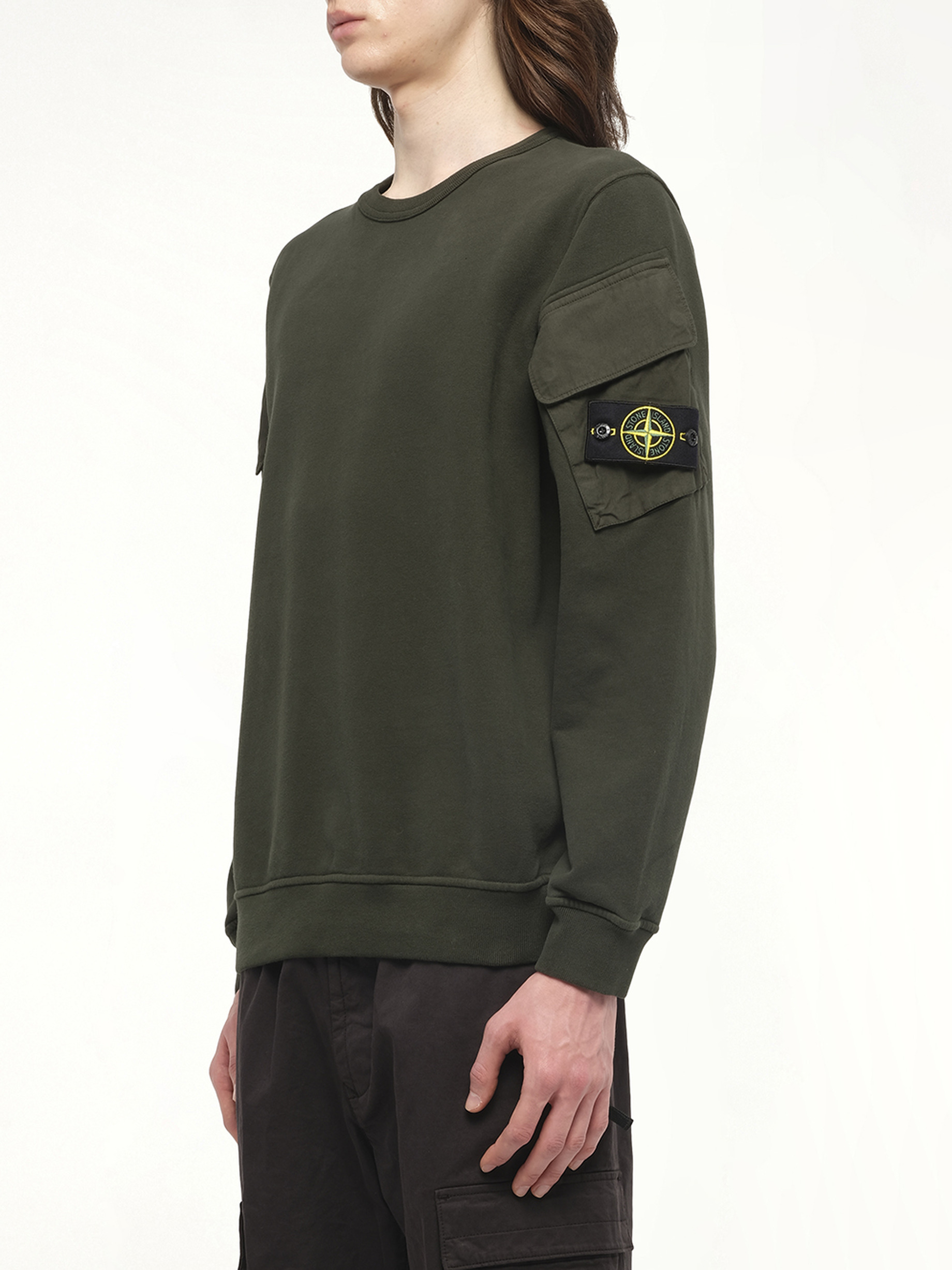 610000 Cotton Fleece Sweatshirt in Juniper - 5