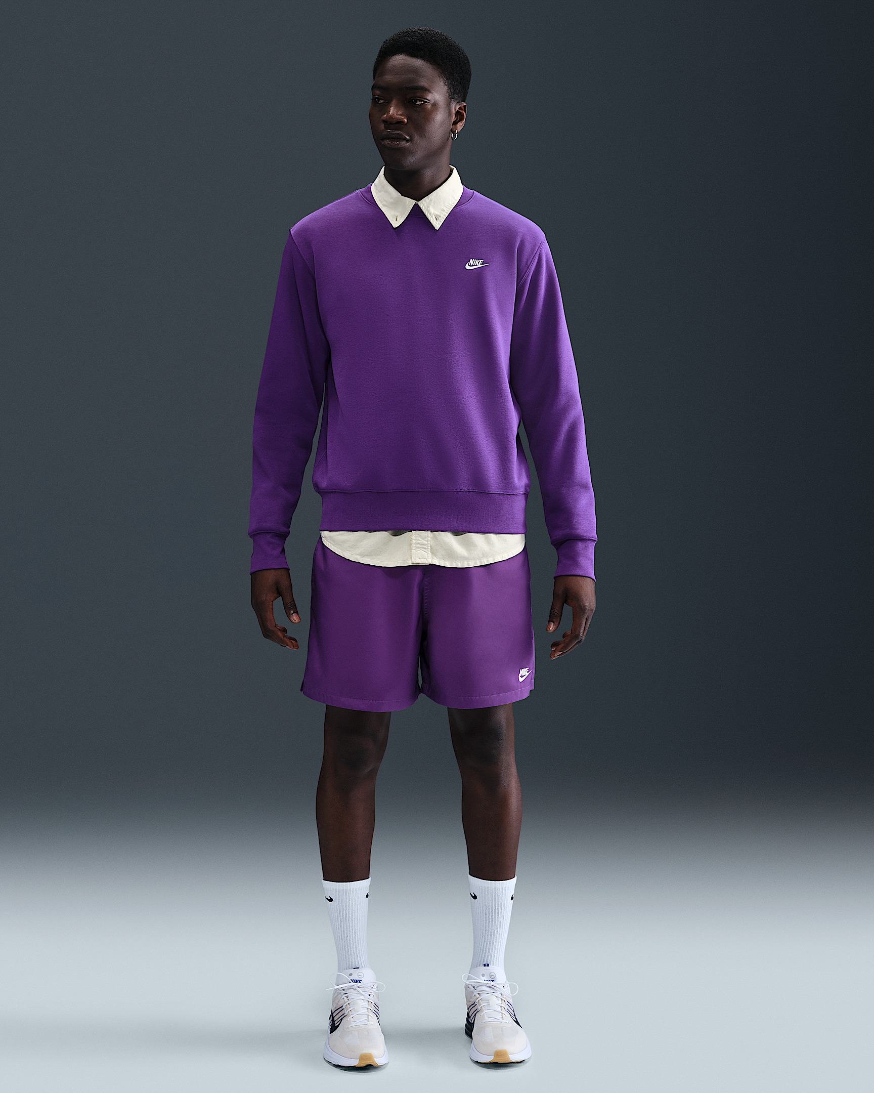 Nike Club Men's Fleece Crew - 4