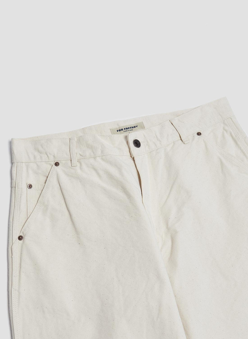 Nigel Cabourn FOB Factory Cotton Duck Work Pant Ecru outlook