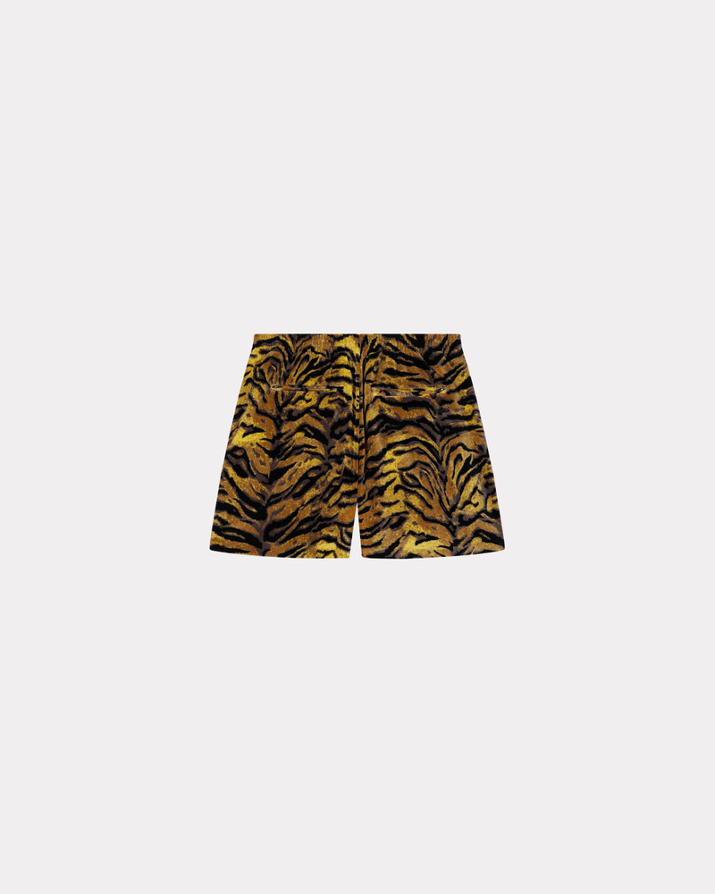 KENZO 'KENZO Tiger' track shorts in velvet jacquard outlook