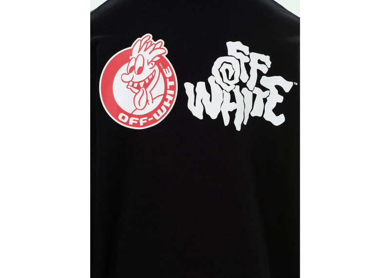 Off-White OFF-WHITE Red Tongue Hoodie Black/White outlook