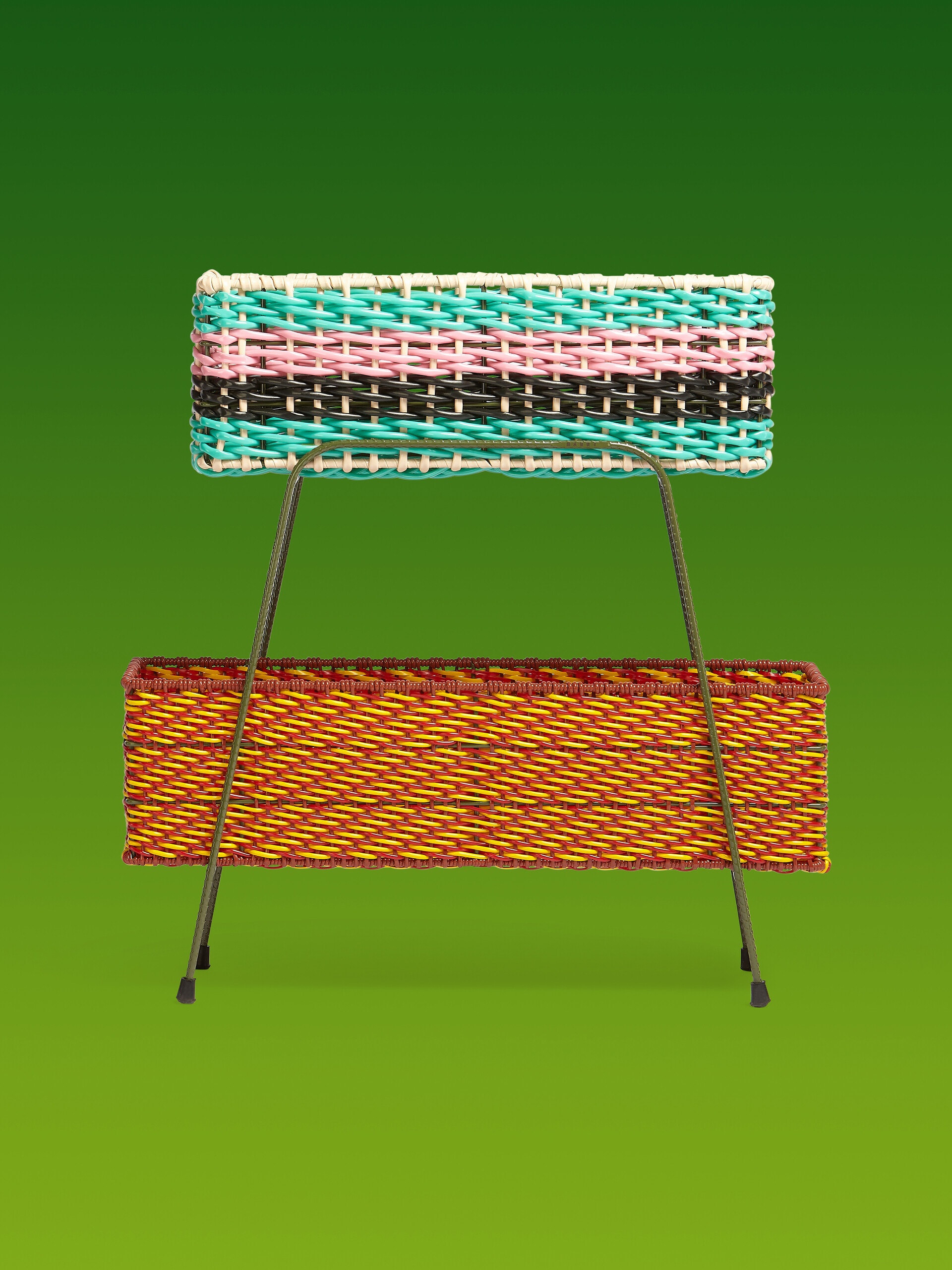 MARNI MARKET FRUITSTAND IN IRON BLUE MUTICOLOUR PVC - 1