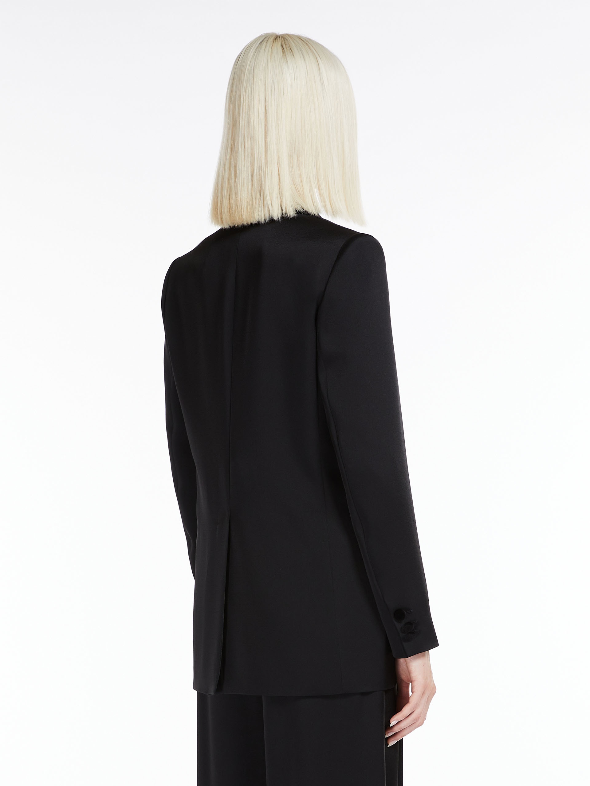 ANSELMO Single-breasted envers satin jacket - 4