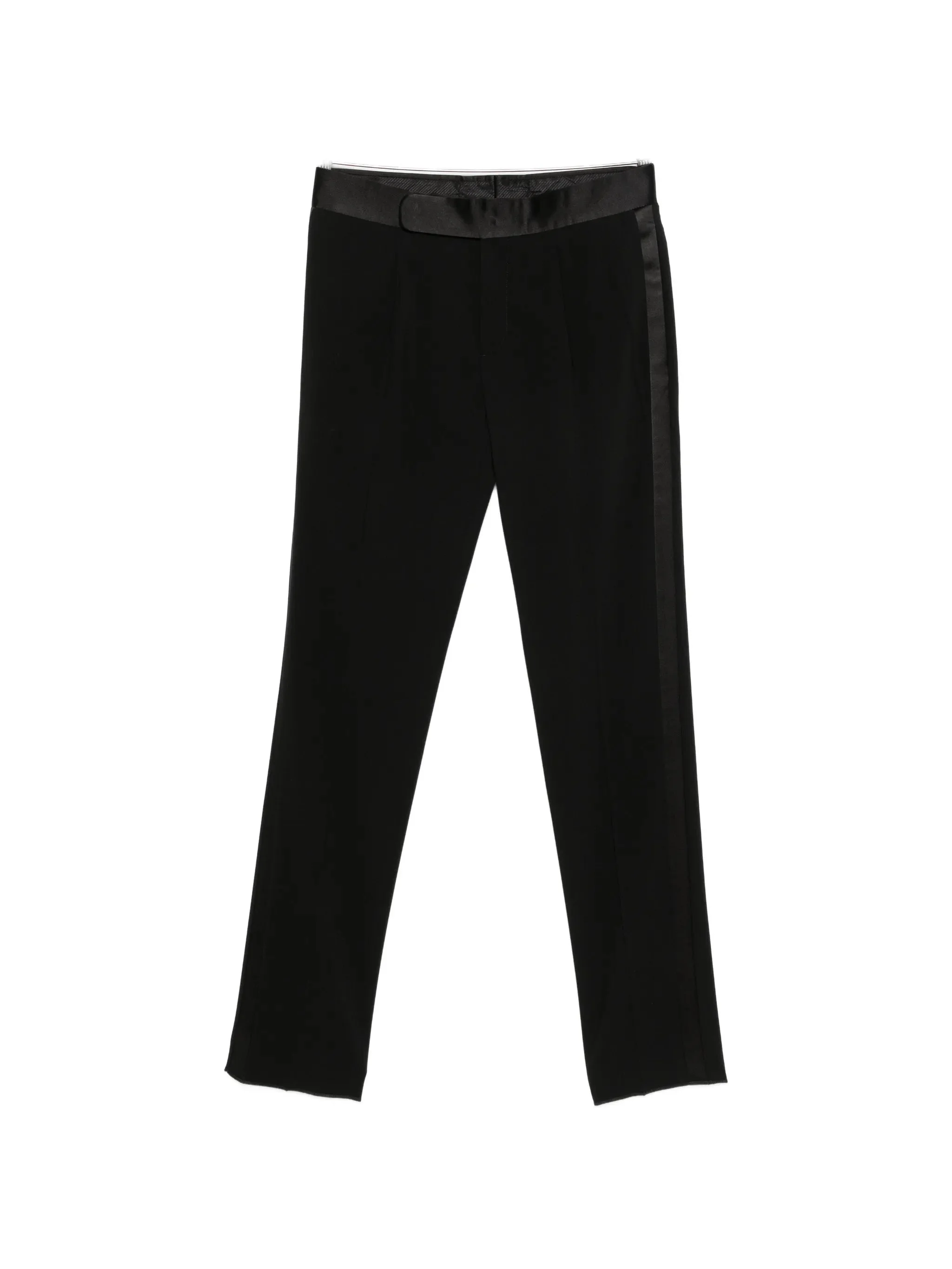 Giorgio Armani Satin-trim Pleated Trousers - 1