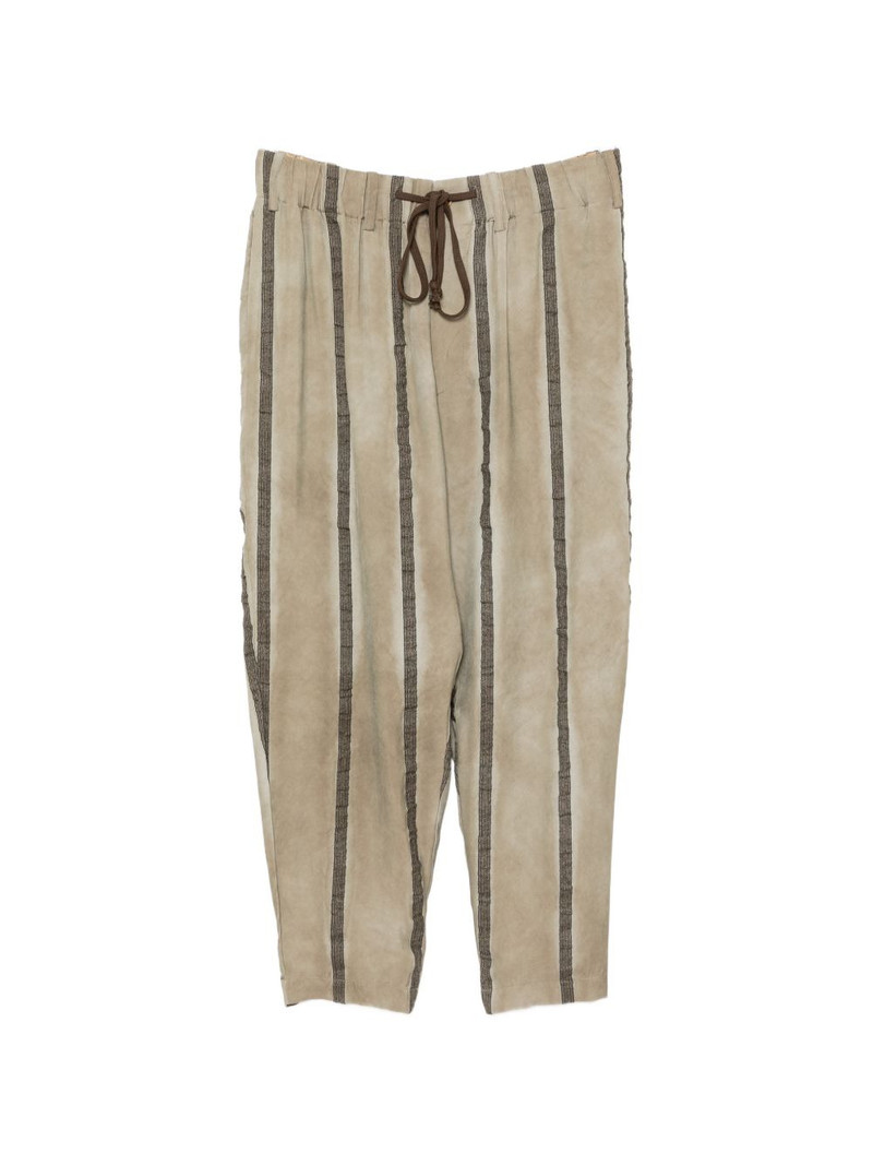 striped tapered trousers 1