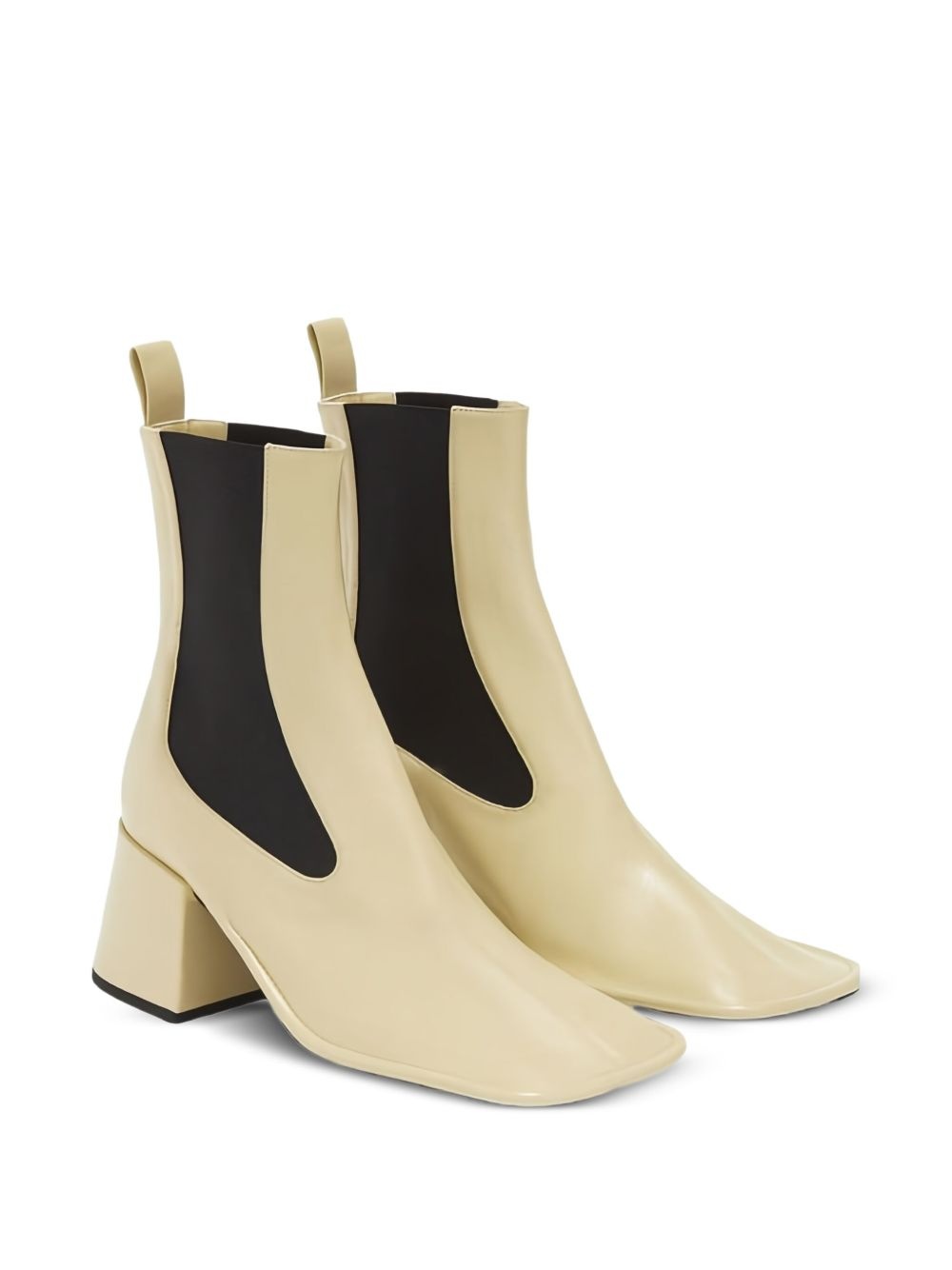 square-toe block-heel boots - 2
