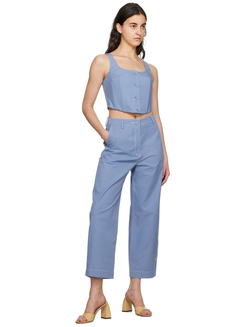 ANNA QUAN Blue Mae Tank Top outlook
