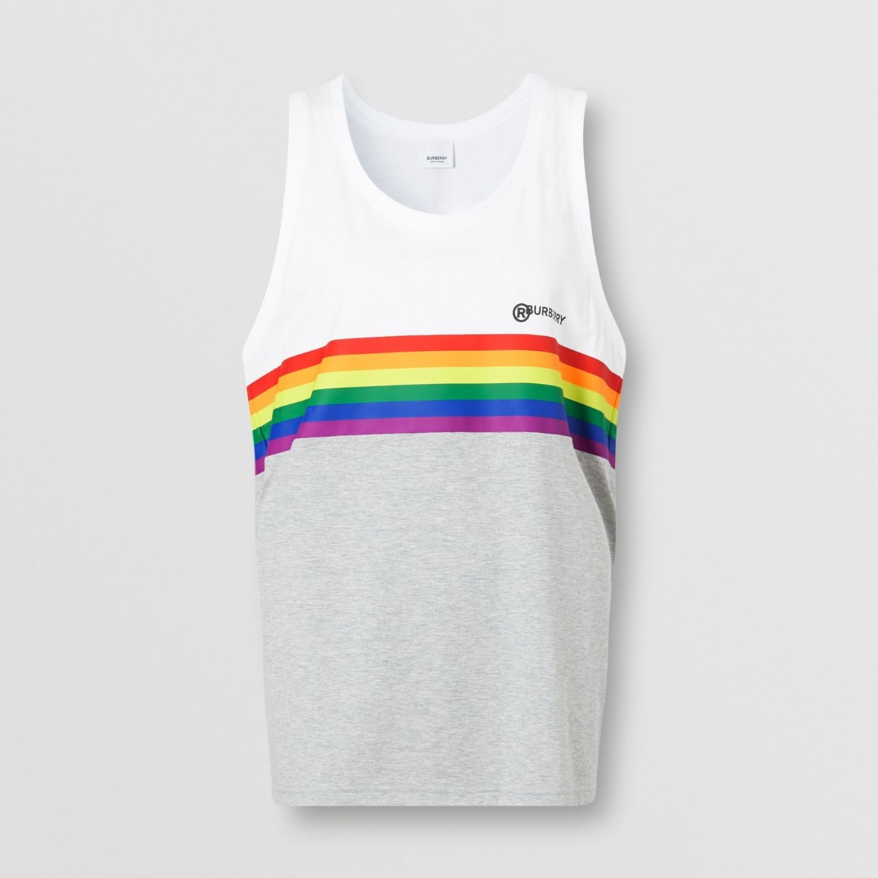 Rainbow Stripe Print Cotton Vest – Unisex - 2