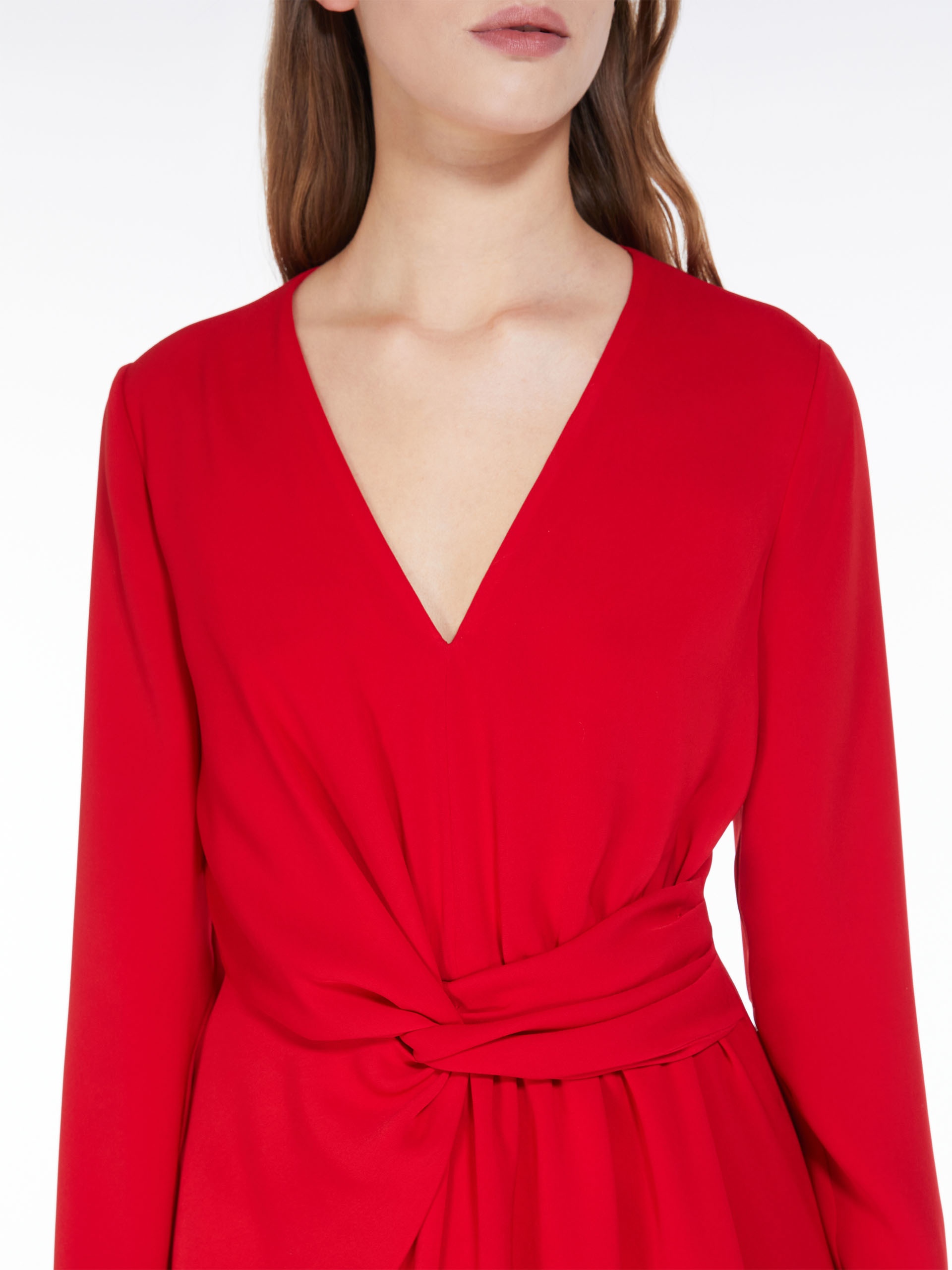MAMMOLA Long draped cady dress - 5
