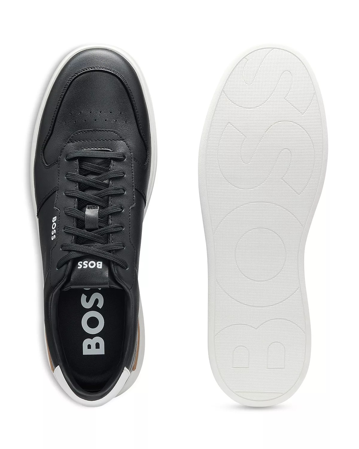 Men's Leather Lace Up Sneakers - 3