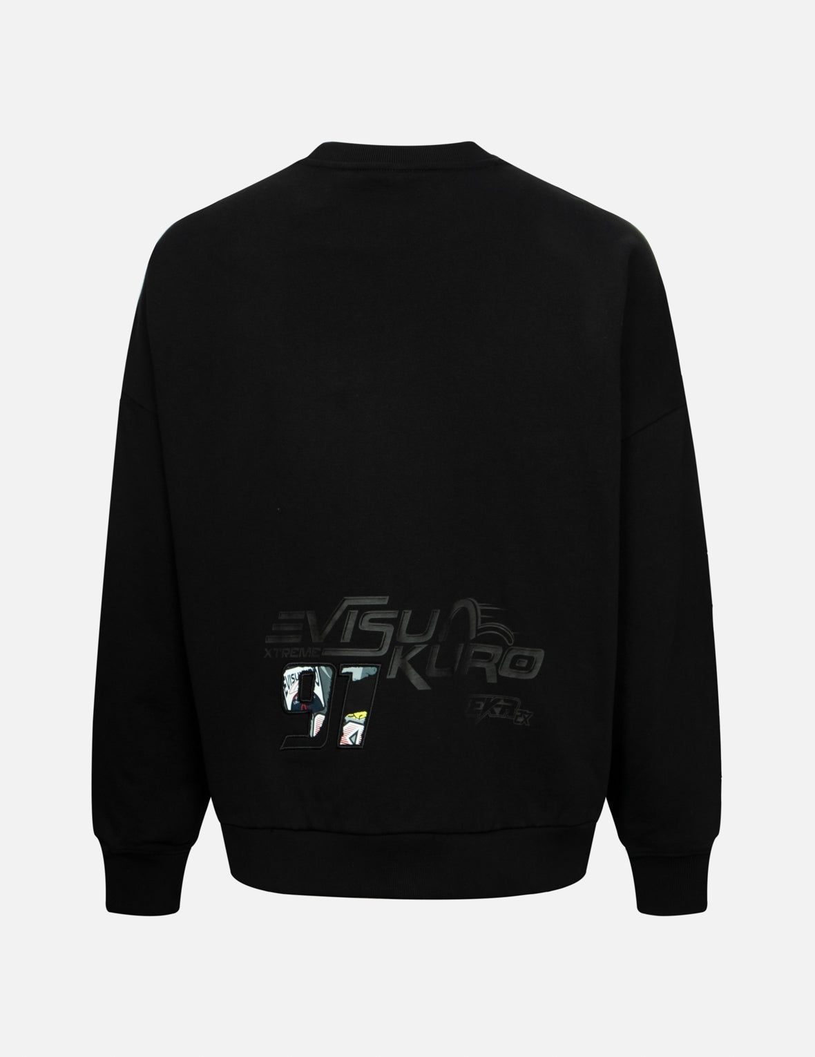 Faux Torn Pattern Oversized Sweatshirts - 2