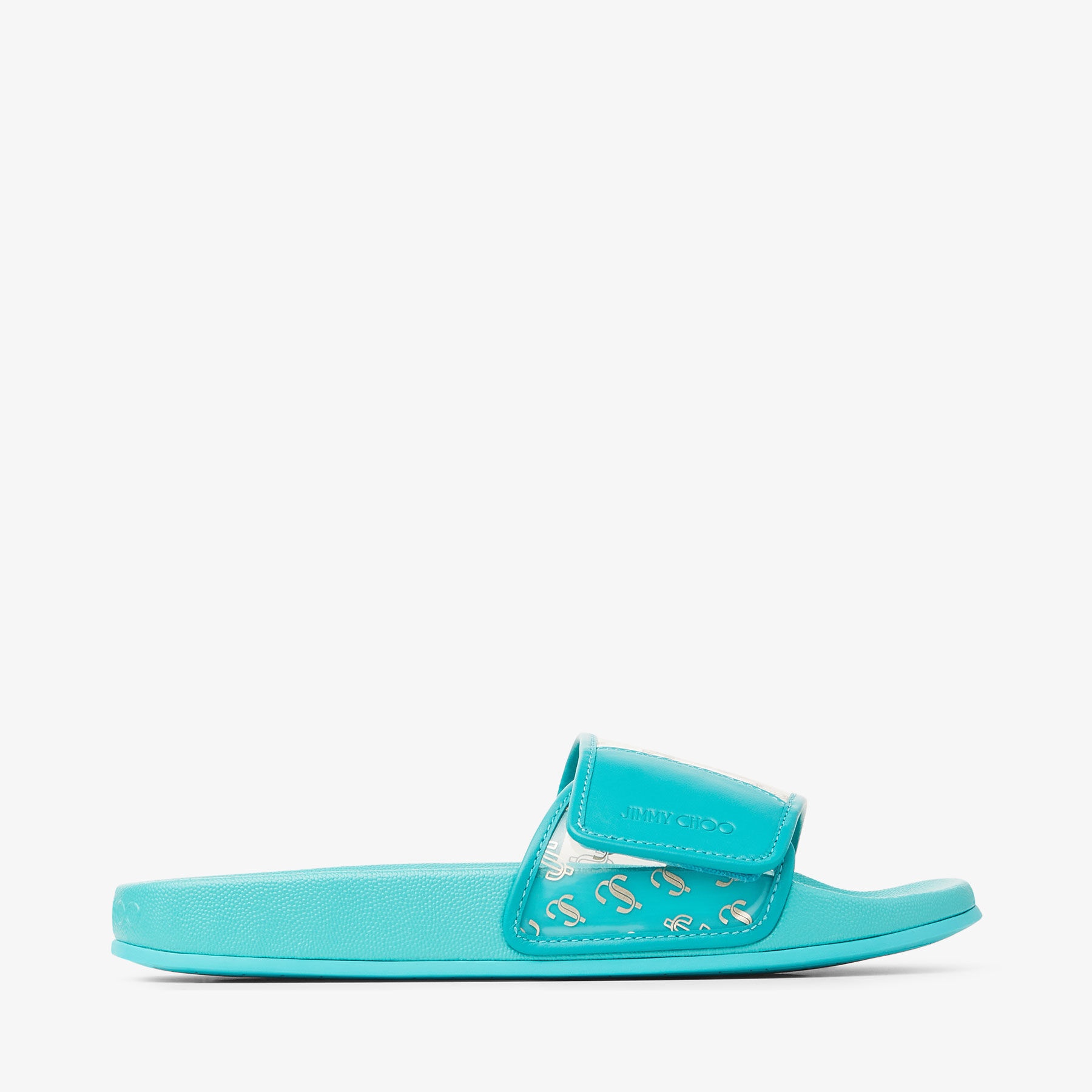 Fitz/F
Clear JC Plexi and Malibu Leather Slides - 1