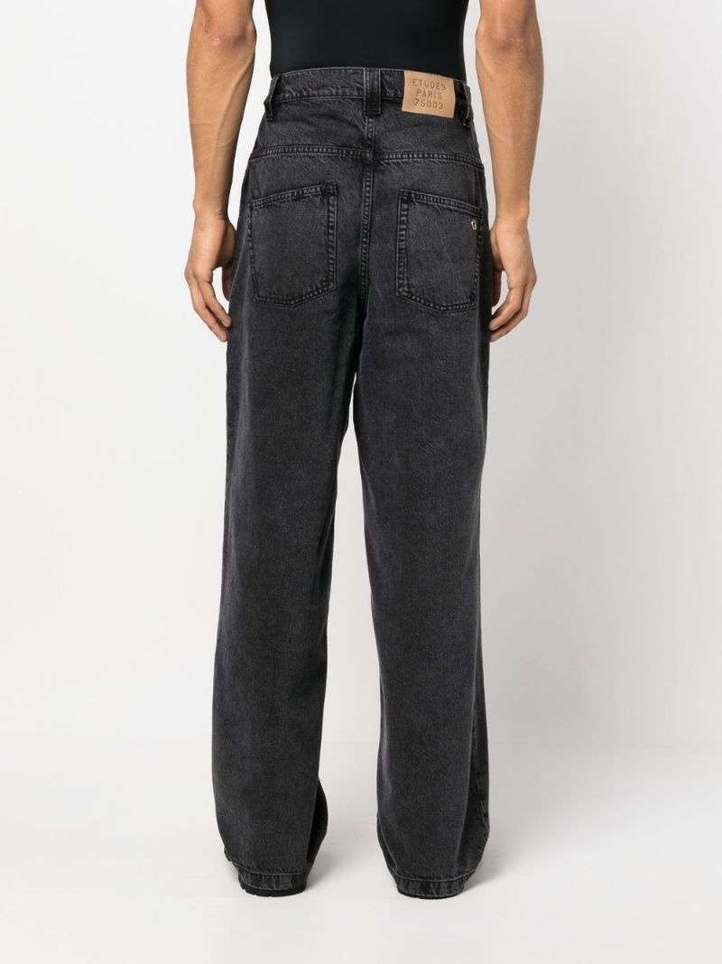 mid-rise straight-leg jeans - 4