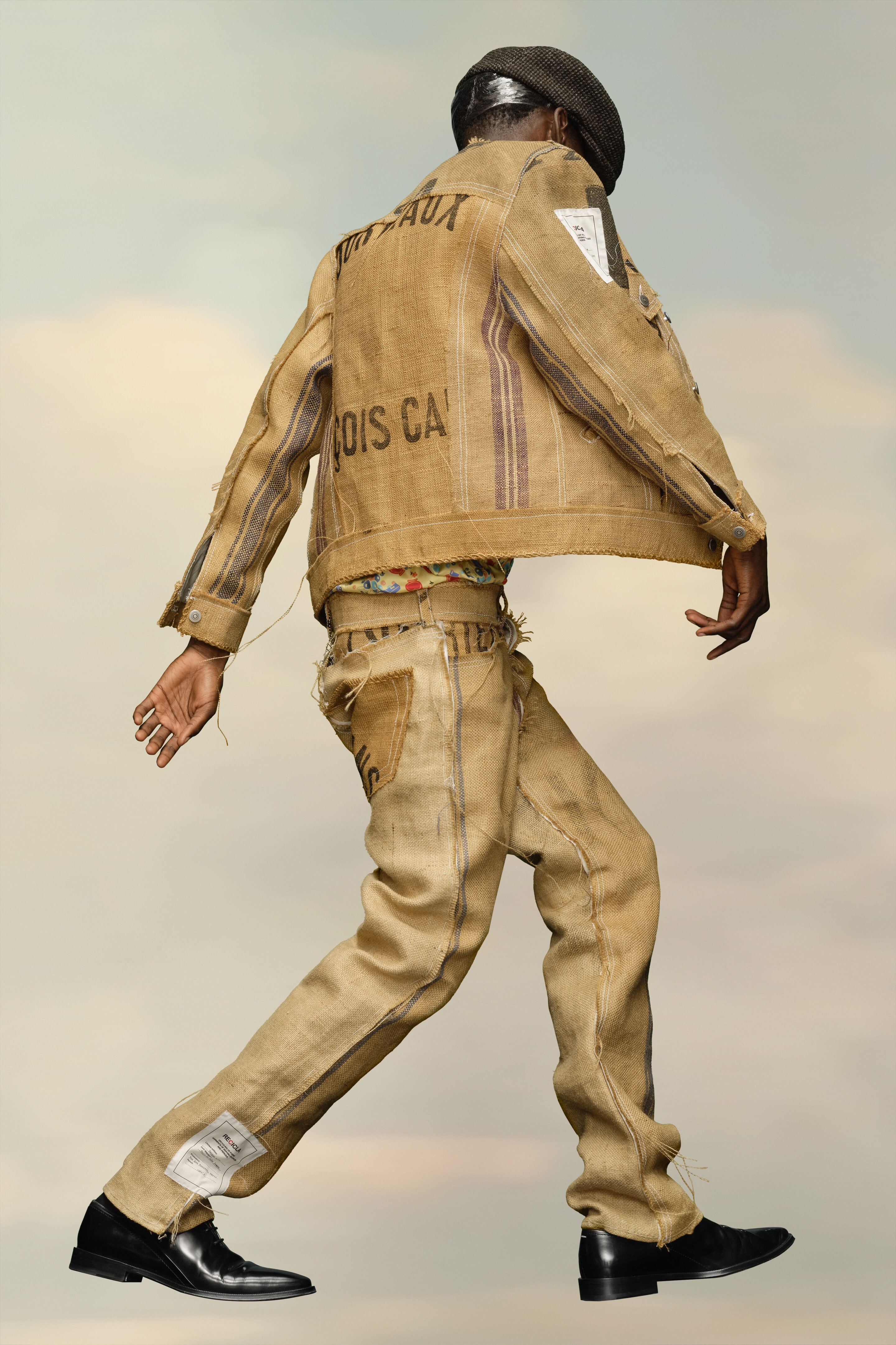 Recicla hessian jacket - 3
