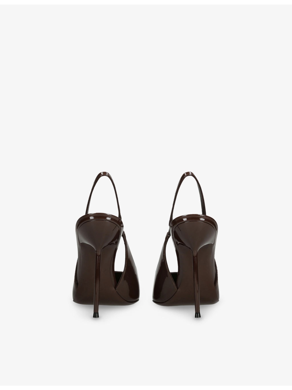 Lidia 105 Patent-Leather Slingback Courts - 4