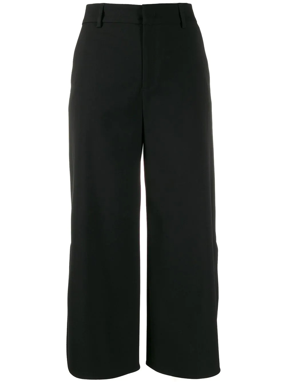 straight cropped trousers - 1