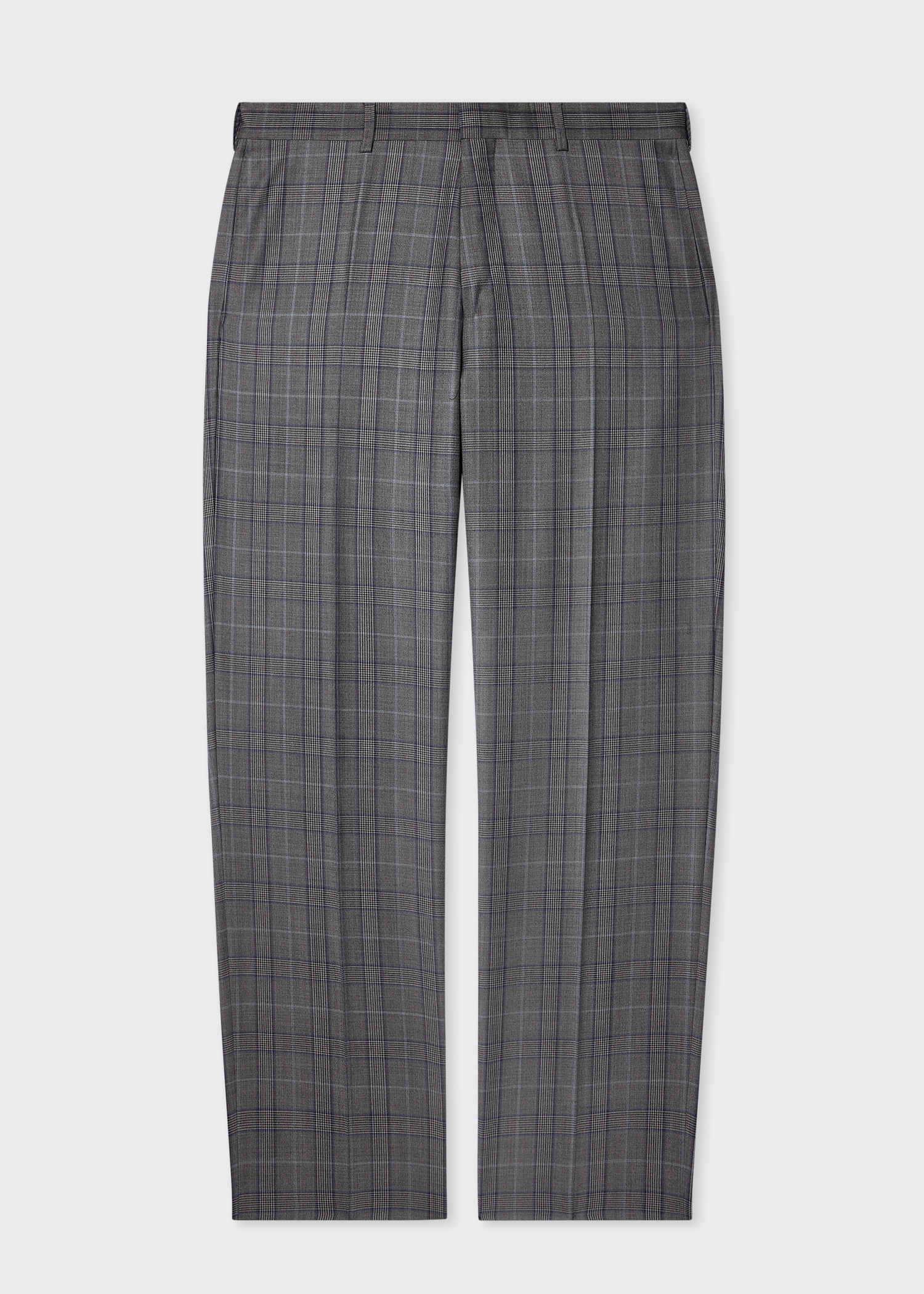 Grey Wool Check Suit - 5
