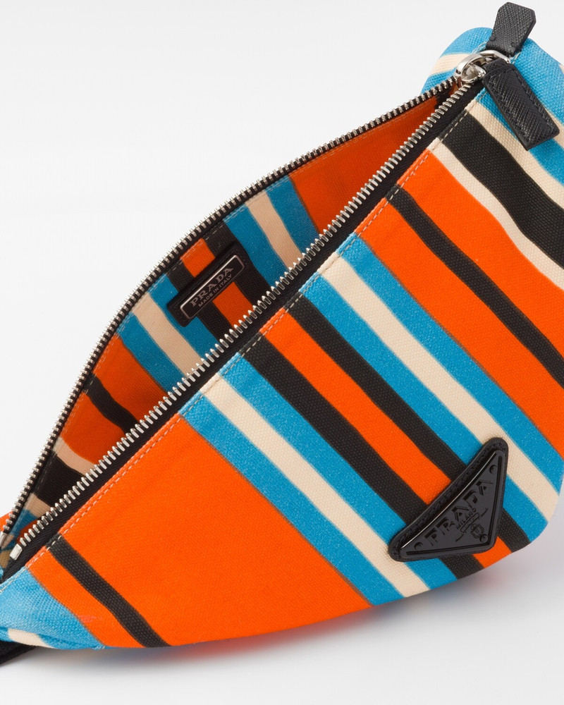 Printed canvas Prada Triangle pouch 4