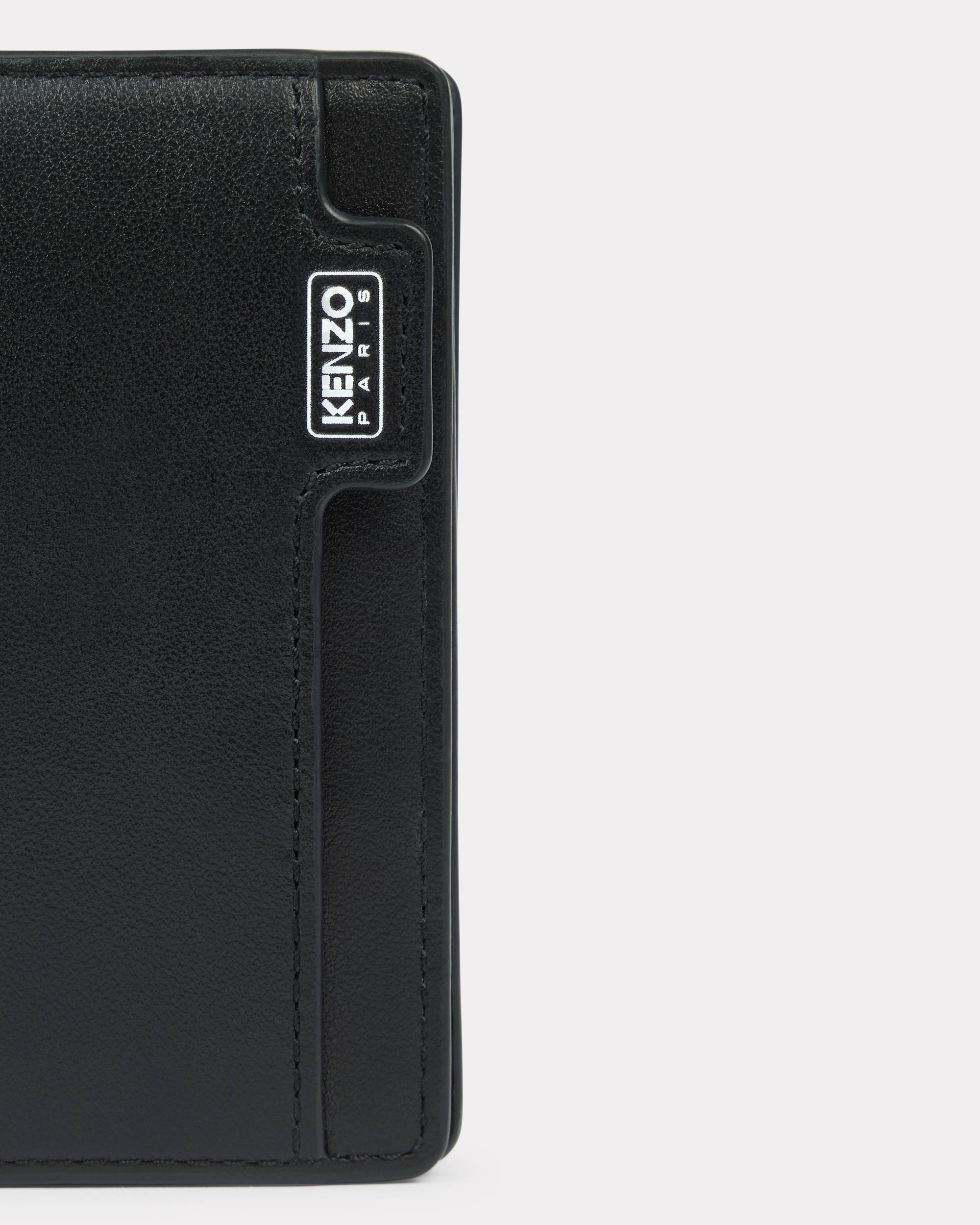 'KENZO Tab' card holder in leather - 3