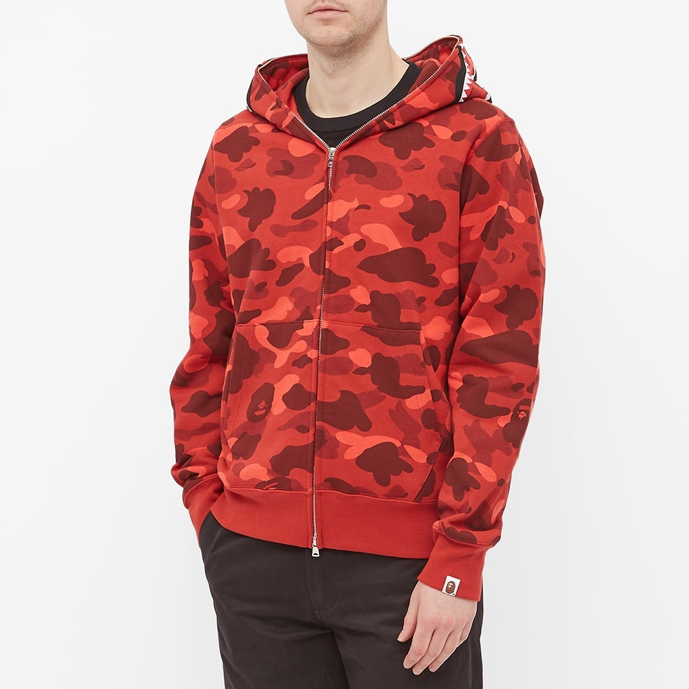 A Bathing Ape Colour Camo Shark Full Zip Hoody - 2