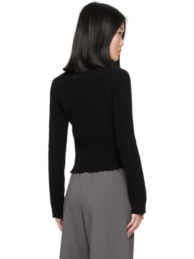 Black Ribbed Sweater 3