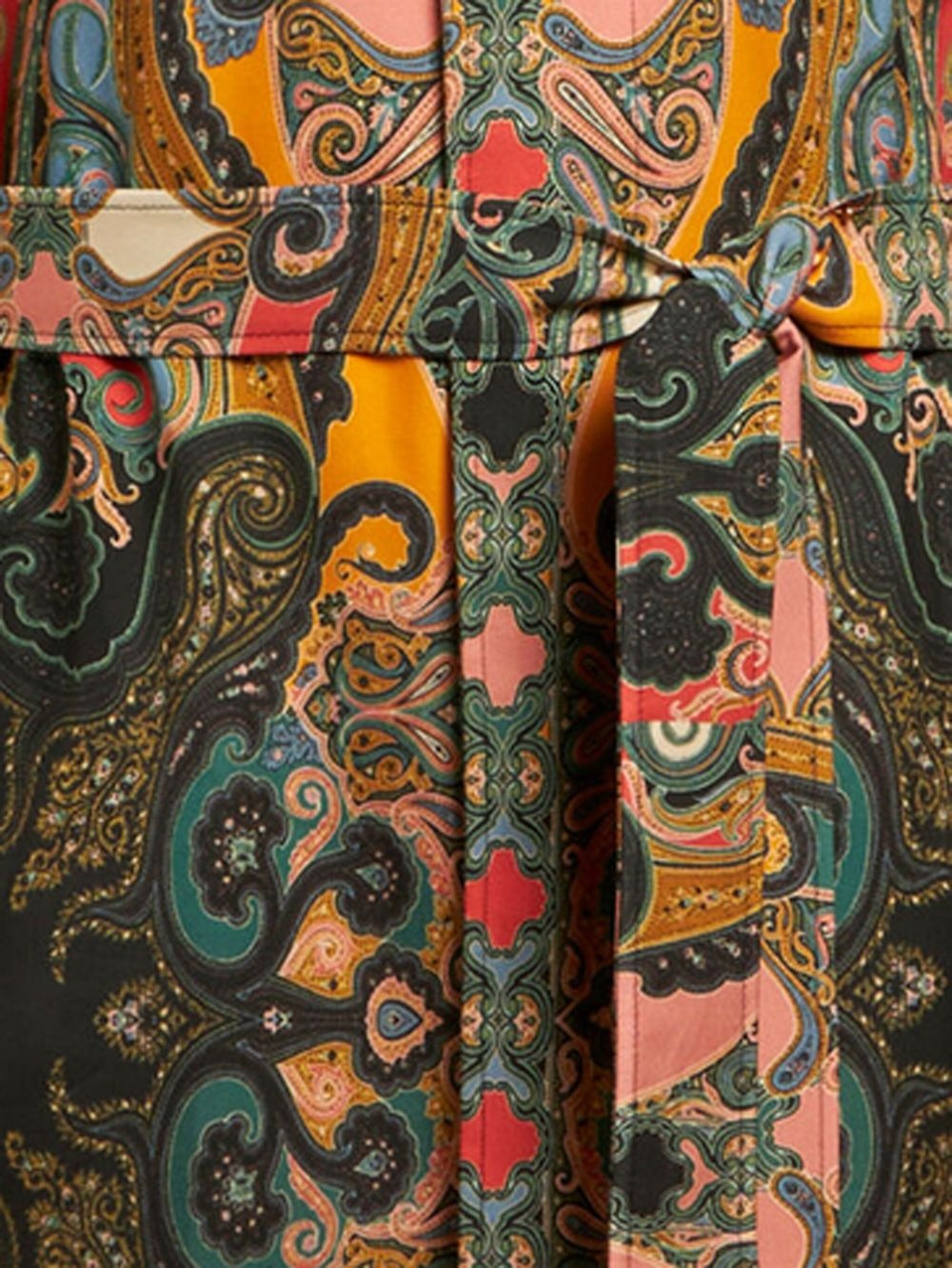 floral paisley overcoat - 2