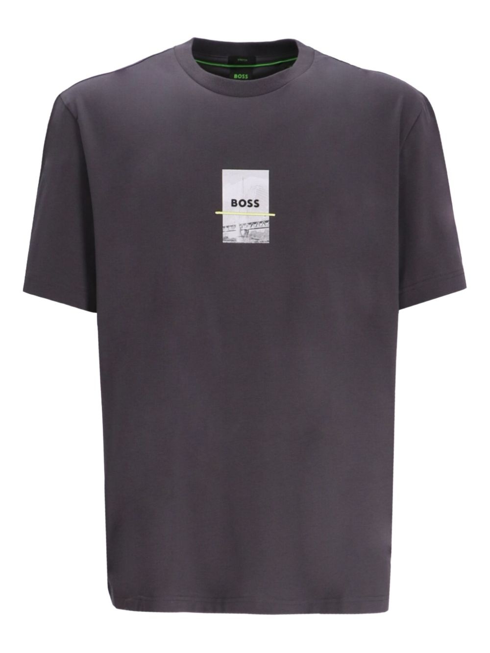 logo-print cotton T-shirt - 1