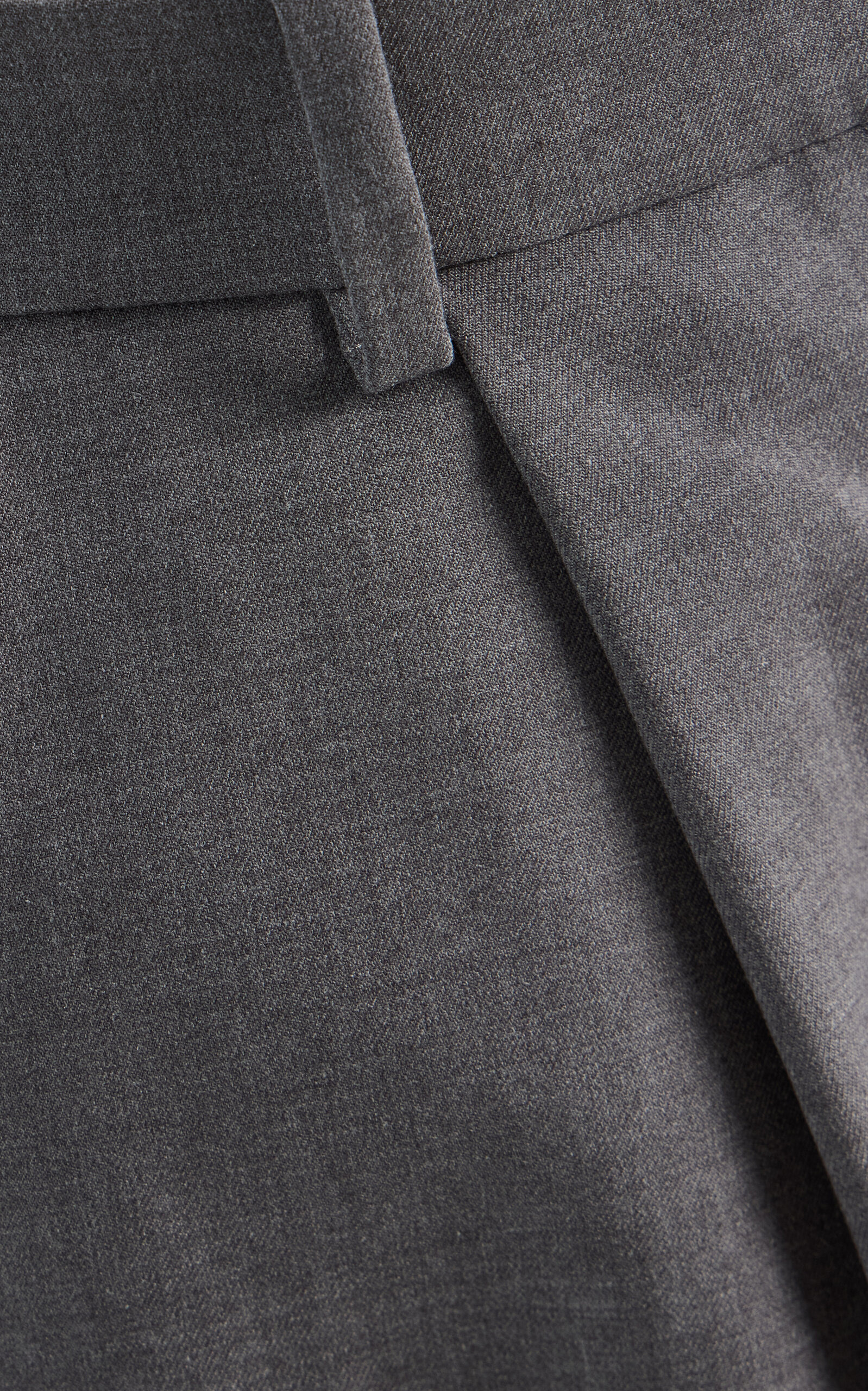 Slit Wool-Blend Shorts grey - 5