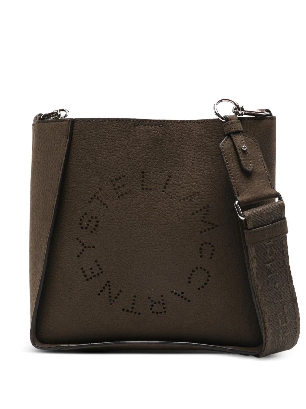 logo-cutout cross body bag - 1