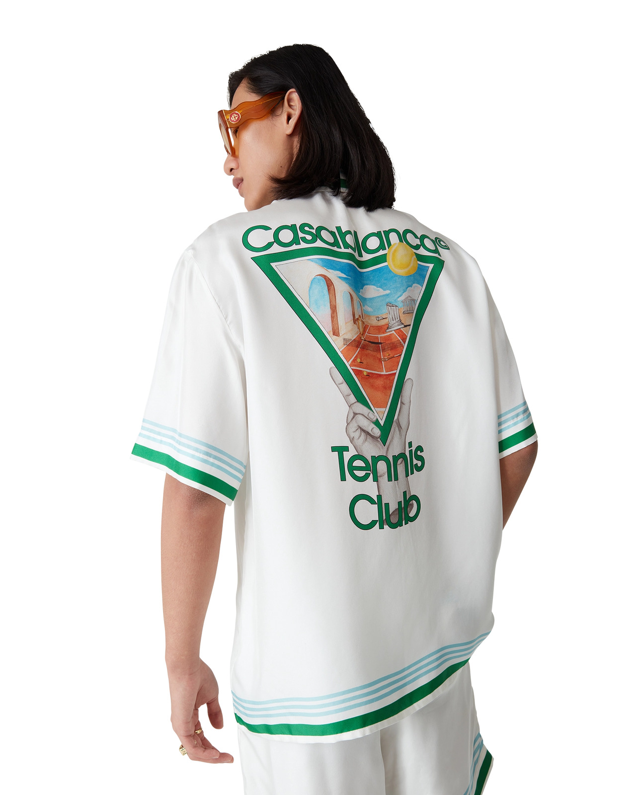 Metaphysical Tennis Icon Silk Shirt | Casablanca Paris - 9