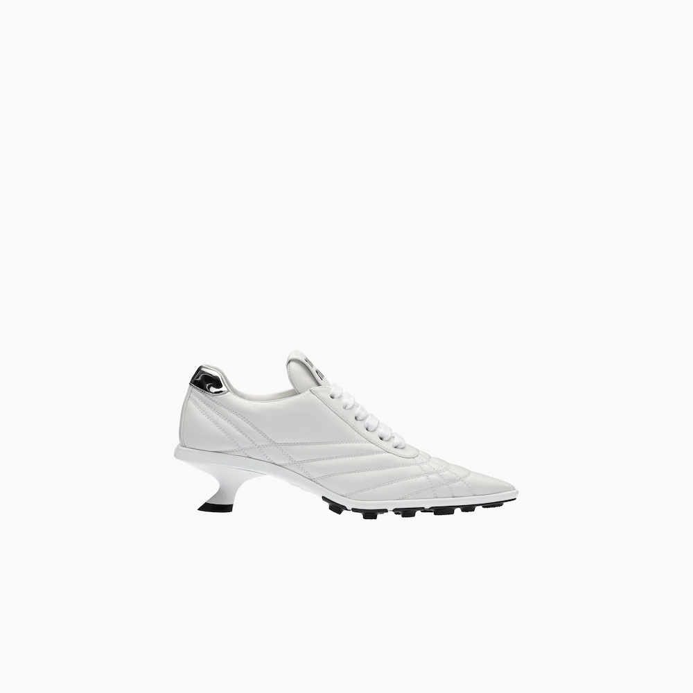 Nappa leather mid-heel sneakers - 2