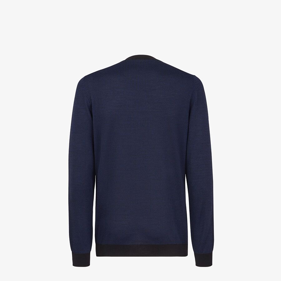 Blue viscose jumper - 2