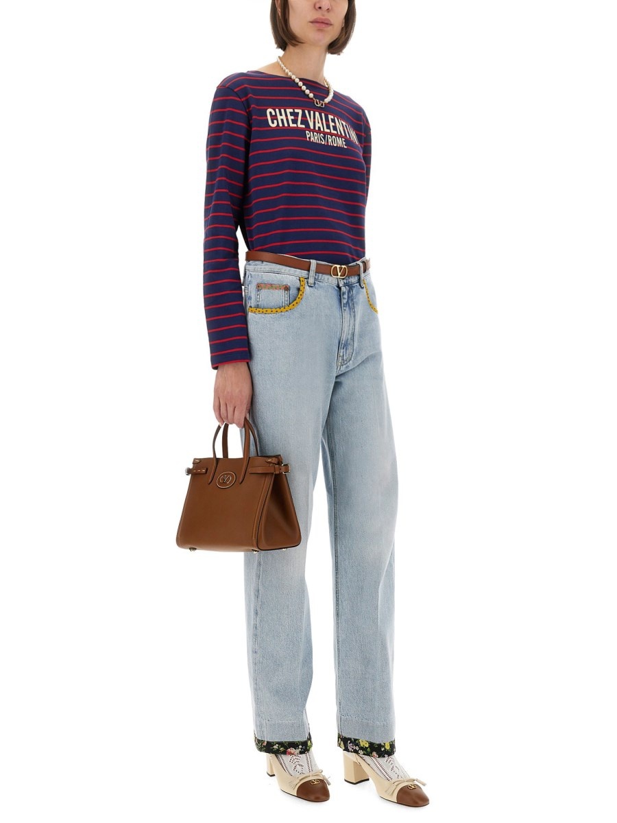 STRIPED COTTON JERSEY T-SHIRT - 2