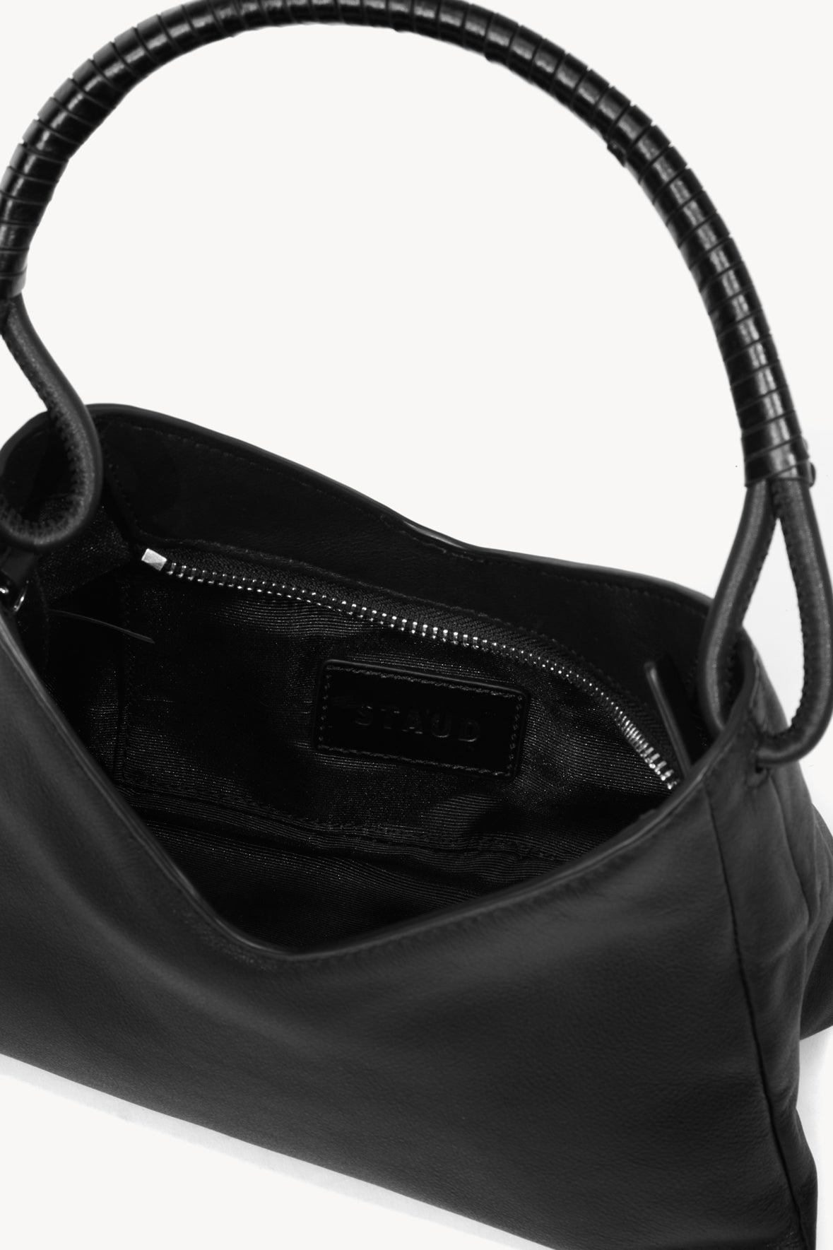 STAUD VALERIE SHOULDER BAG BLACK - 7