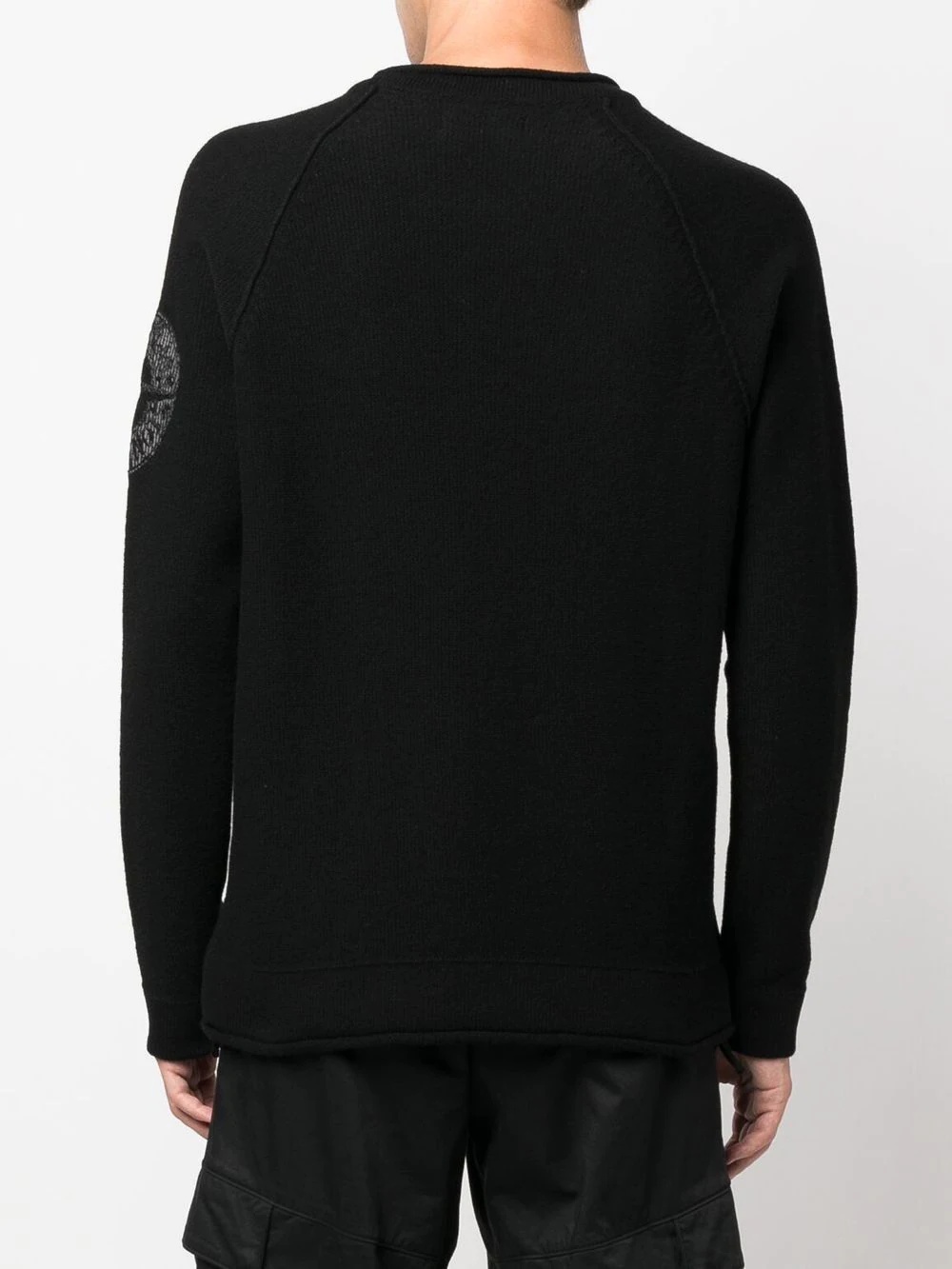 logo-patch crew-neck jumper - 4