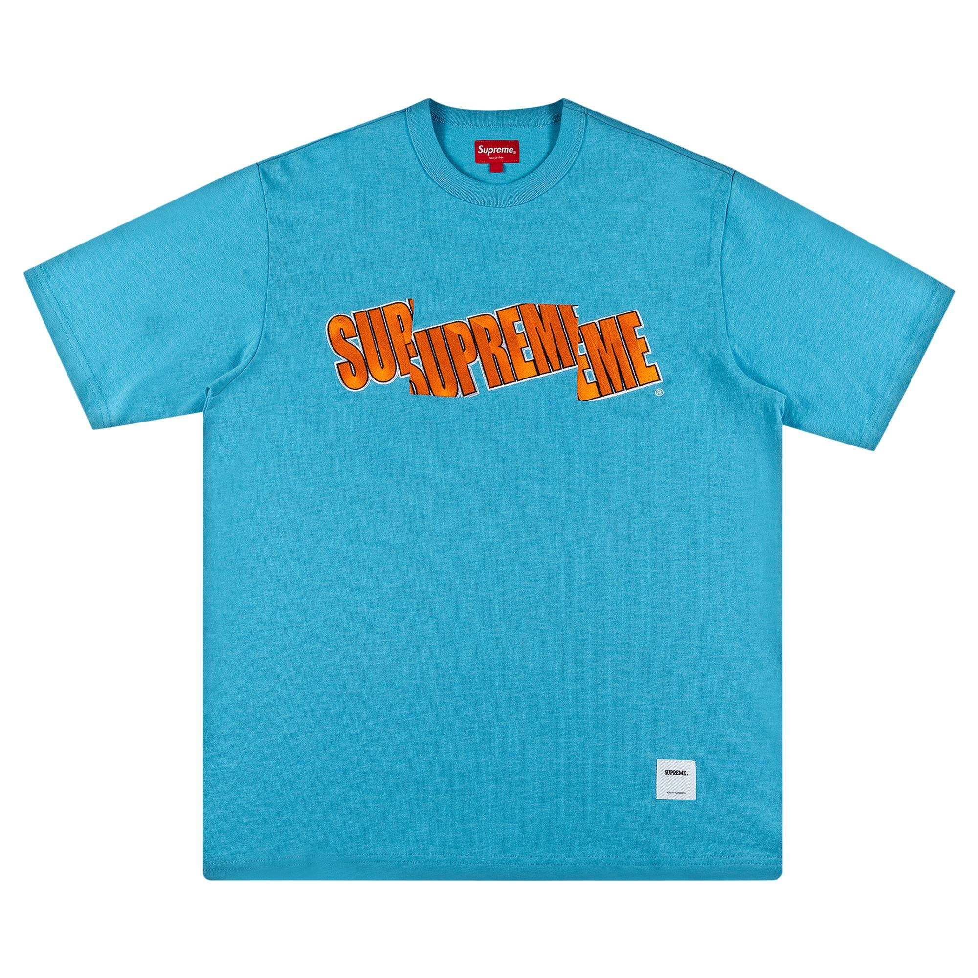 Supreme Cut Logo Short-Sleeve Top 'Bright Blue' - 1