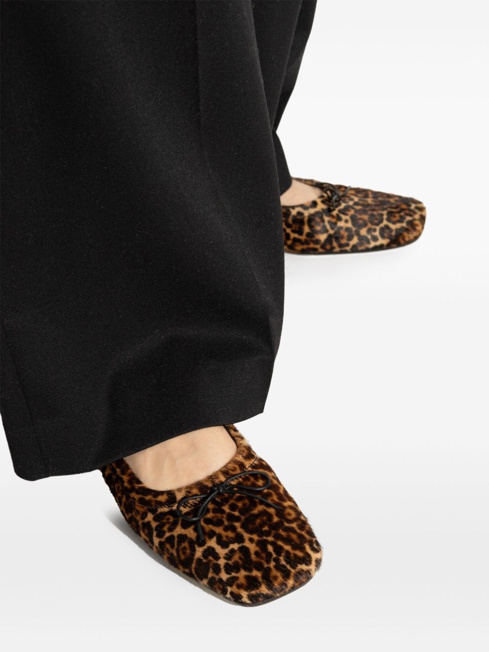 leopard-print ballet flats - 5
