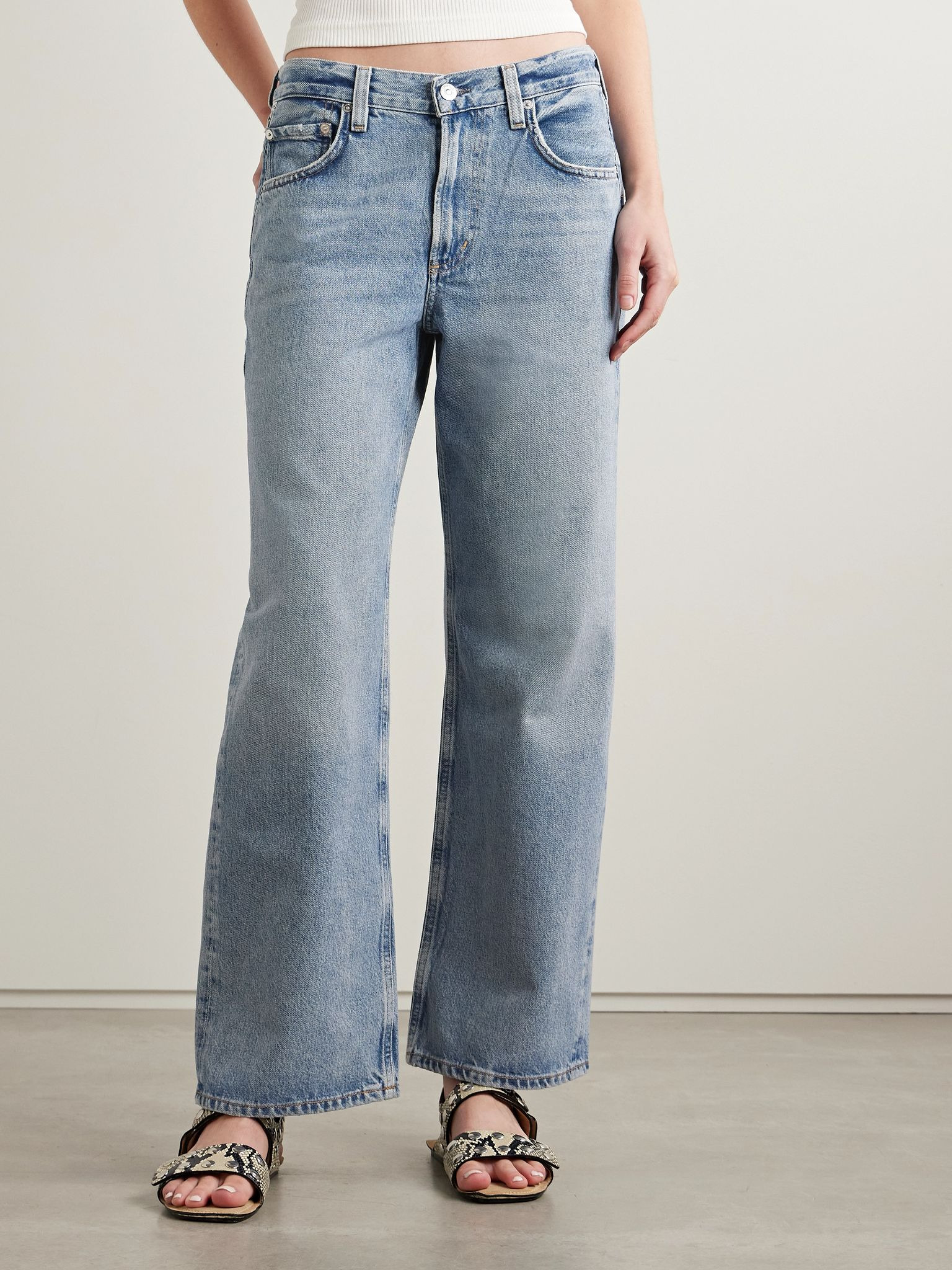 Lindz low-rise straight-leg jeans Mid denim - 3