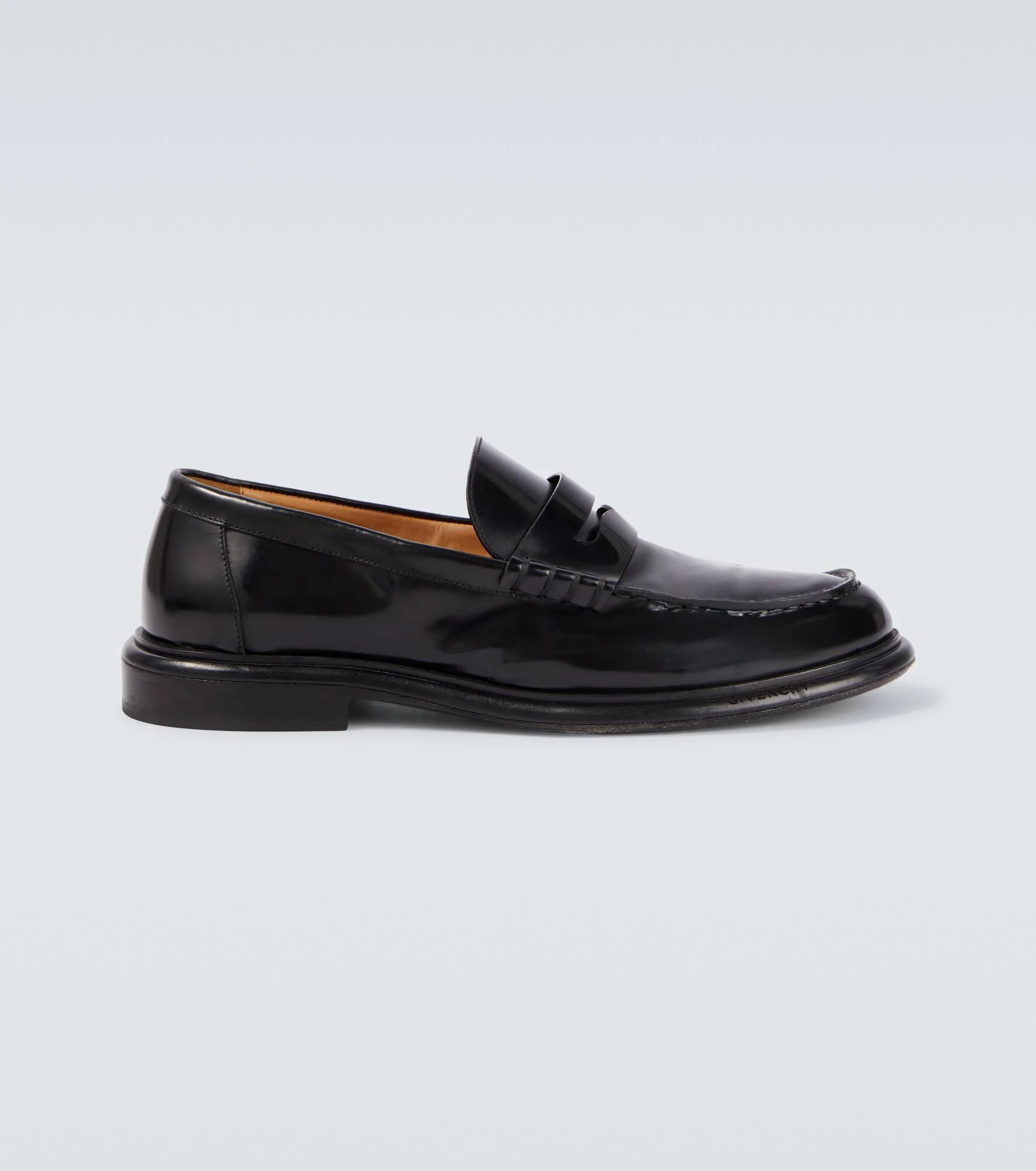 Patent leather penny loafers - 1
