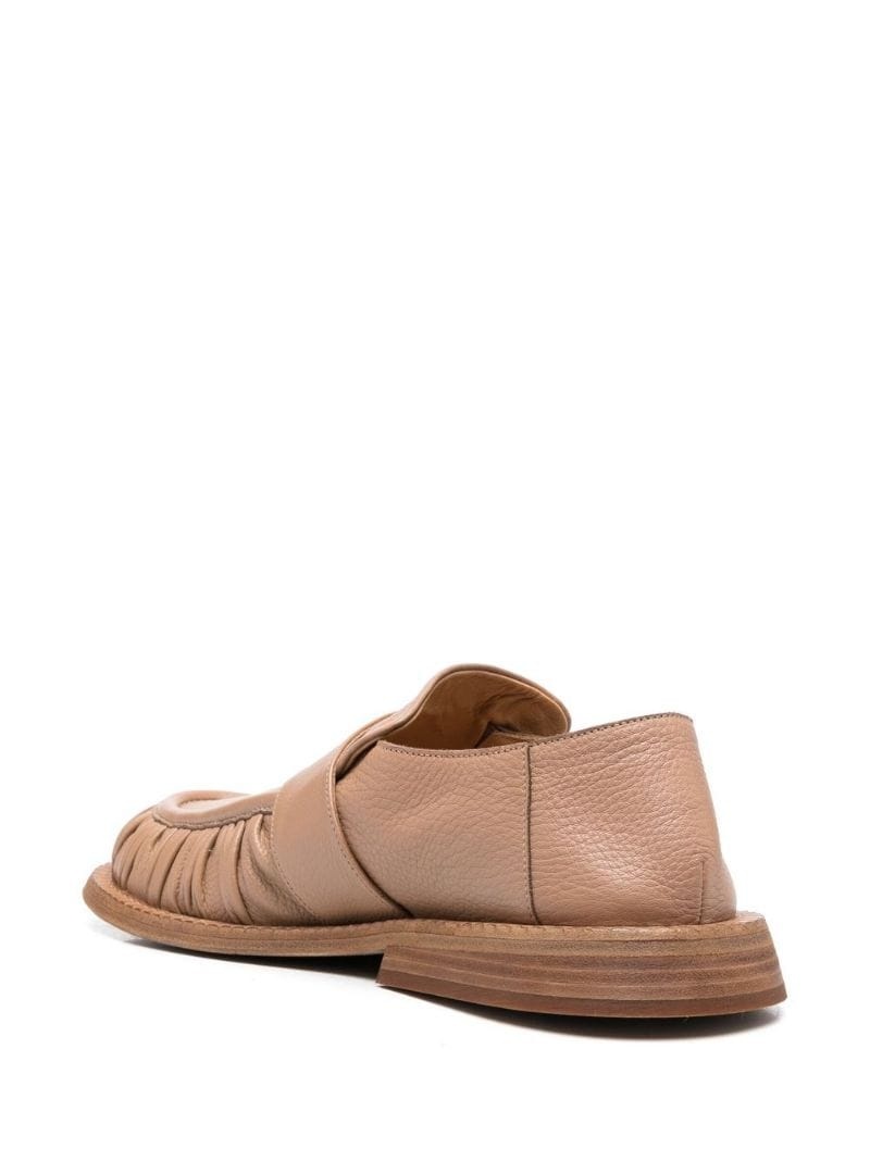 ruched-detail slip-on loafers - 3