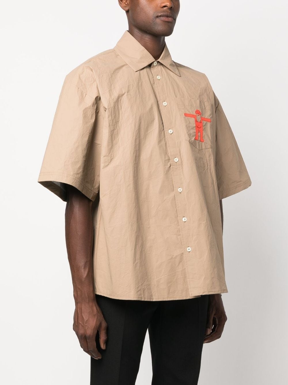 Star logo-print oversize shirt - 3