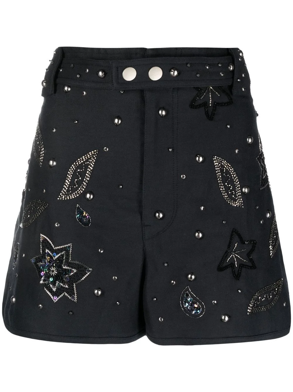 Kayneliae embroidered shorts - 1