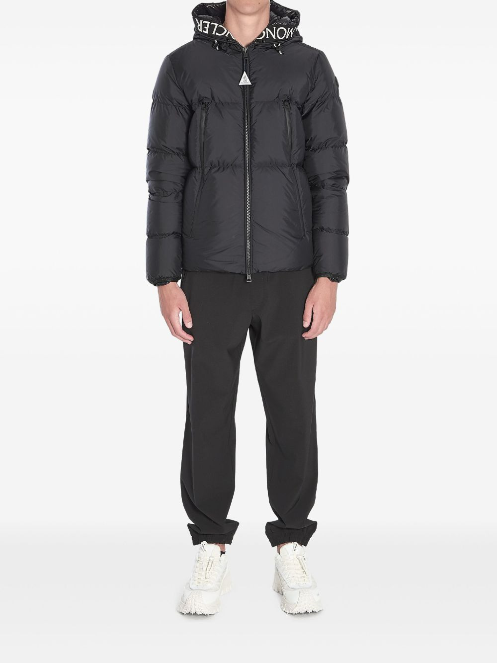 logo-trimmed puffer jacket - 2