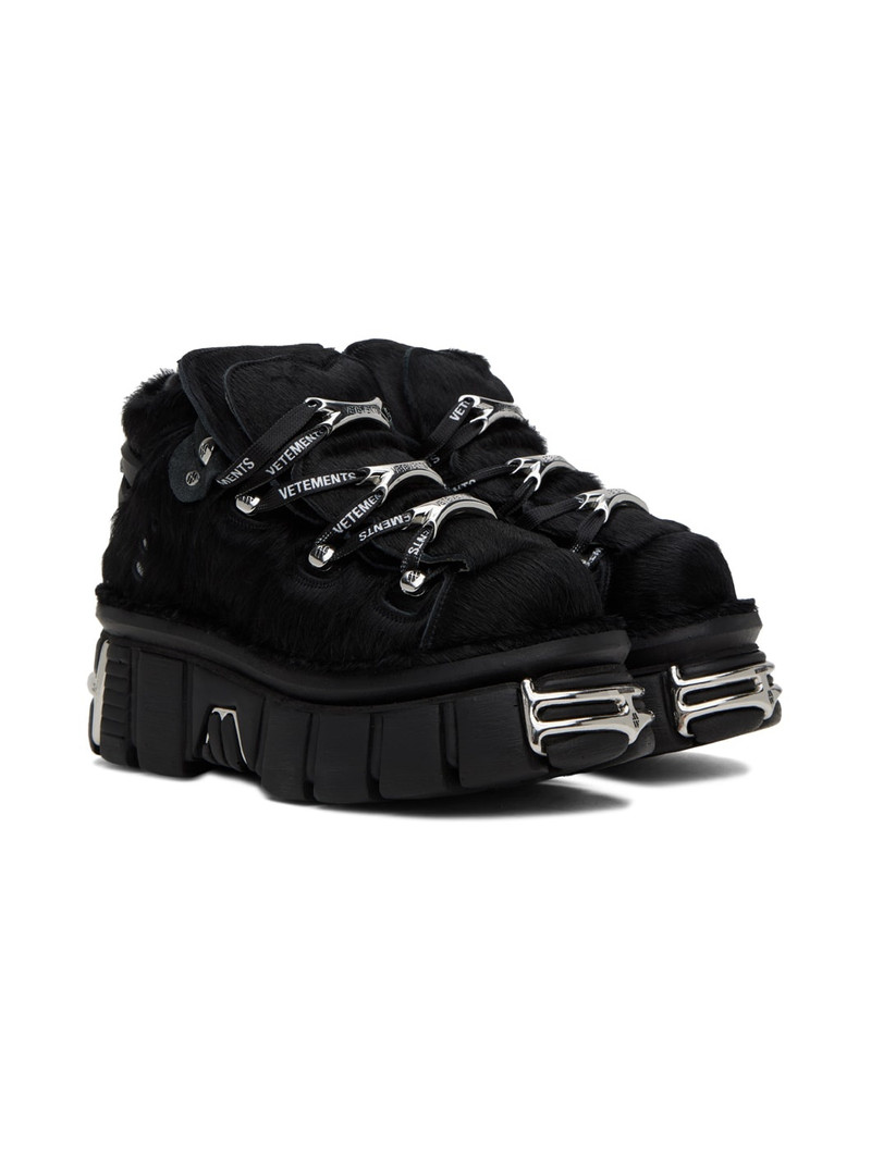 Black New Rock Edition Platform Sneakers 4