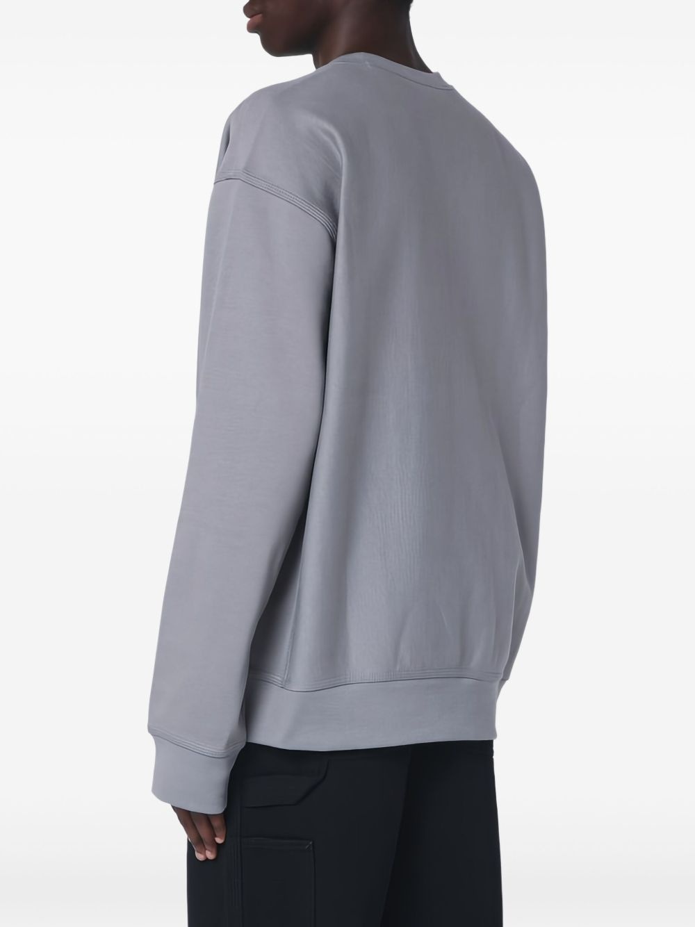 logo-embroidered sweatshirt - 3
