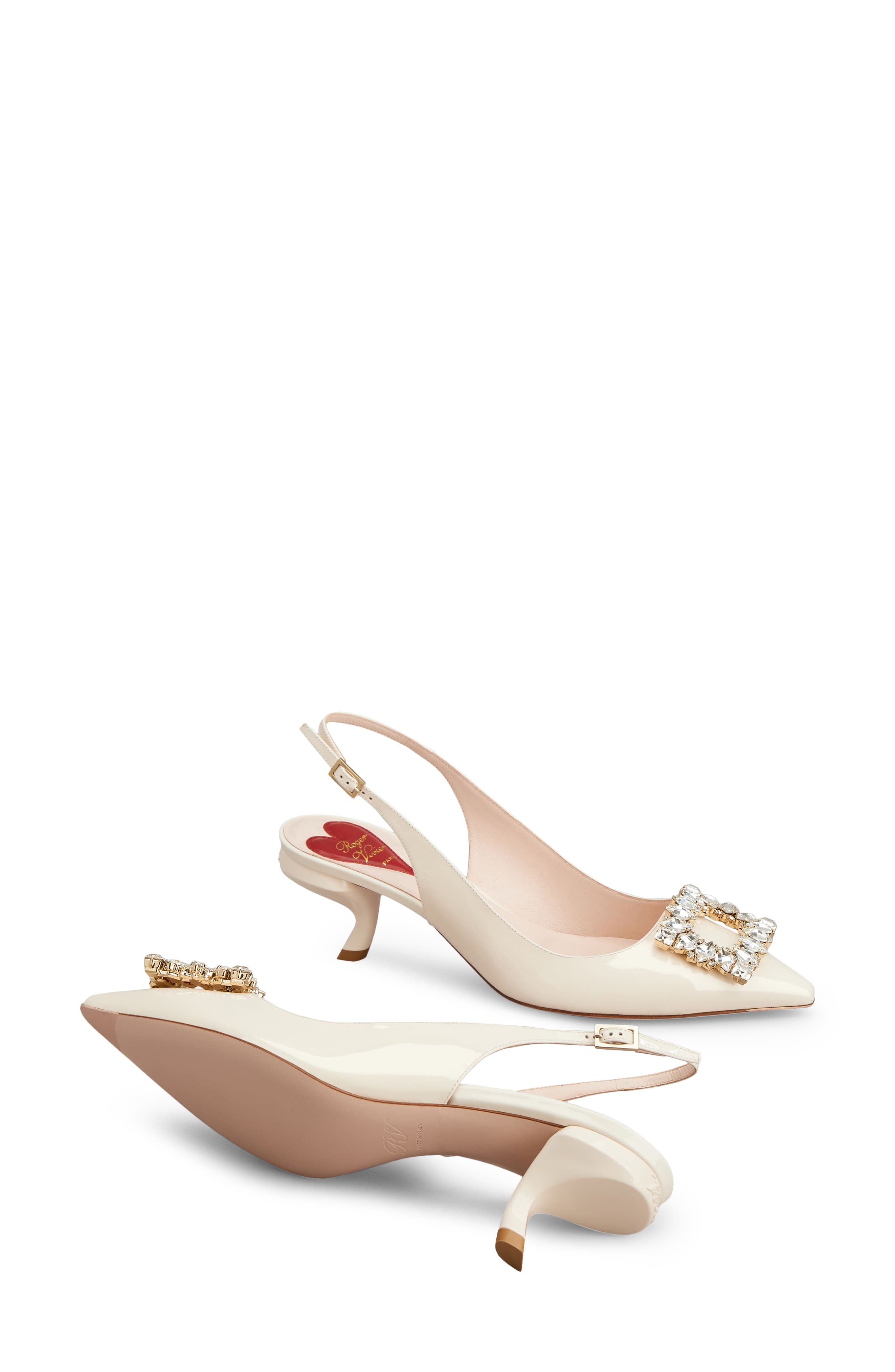 Roger Vivier Virgule Pointed Toe Slingback Pump in Cire at Nordstrom - 5