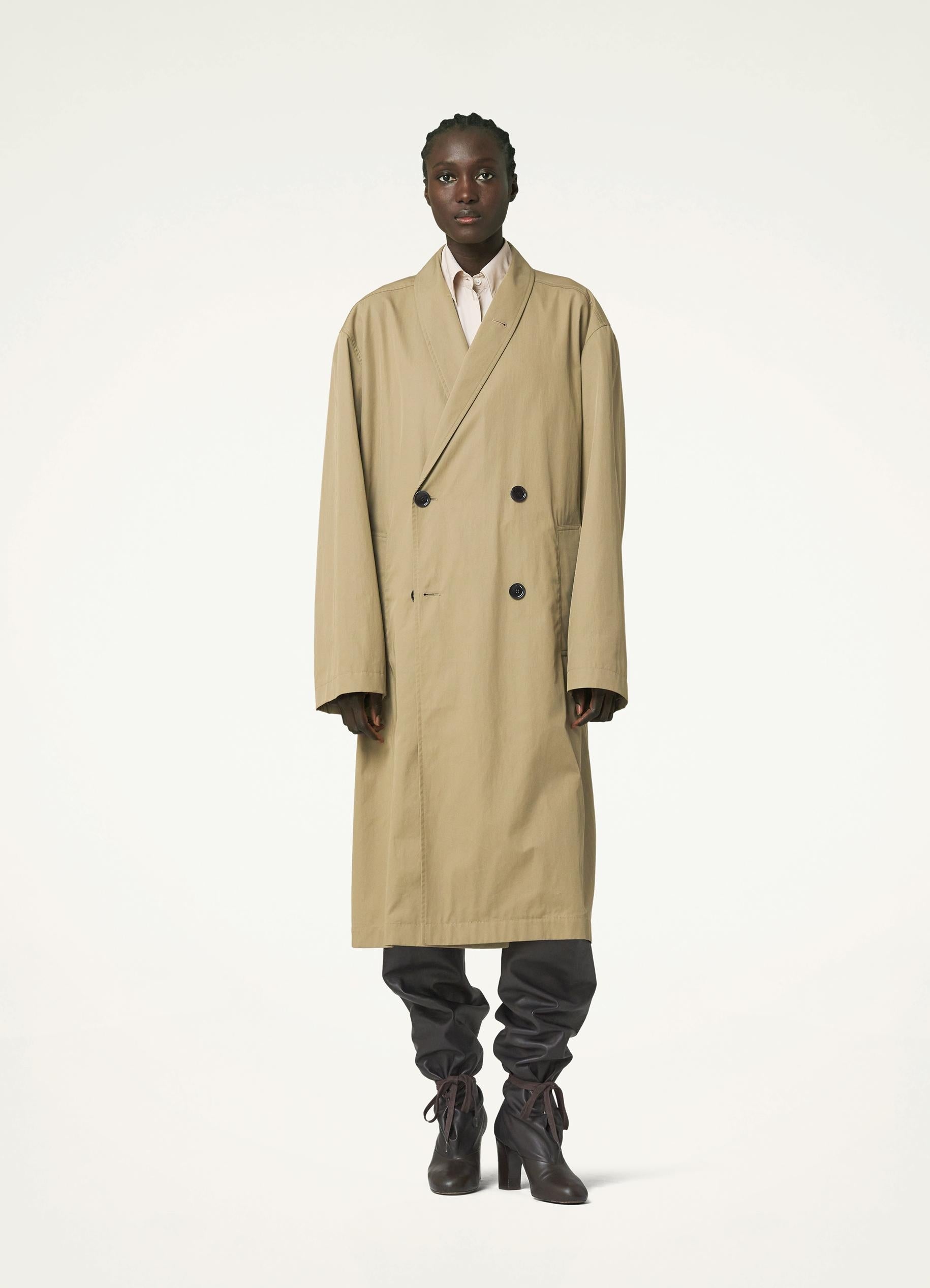 WRAP COLLAR TRENCH
WR COTTON GABARDINE - 4
